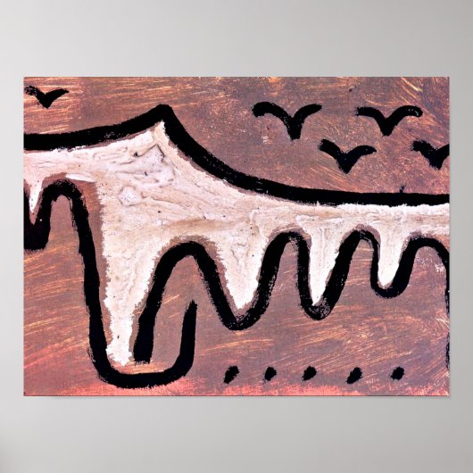 Klee – ウェーブアート、抽象芸術 ポスター (正面)