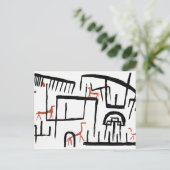 Klee – エンクロージャ内の動物 ポストカード (スタンド正面)