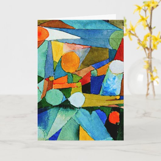 Klee – カラー形状 カード (黄色い花)