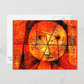 Klee – ガーゼ、カラフル抽象芸術アートワーク ポストカード (正面/裏面)