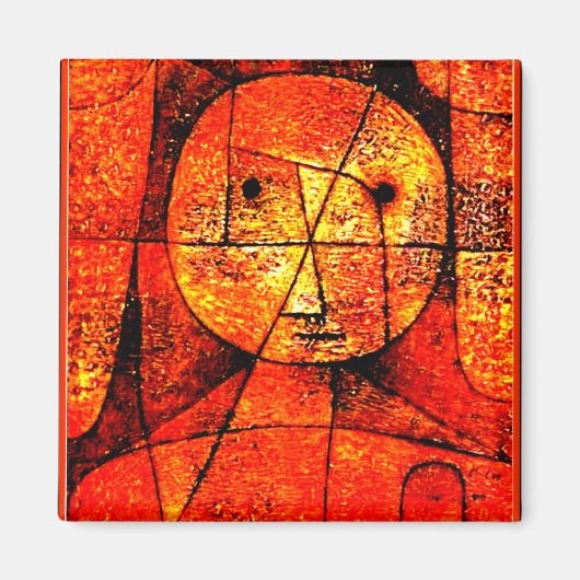 Klee – ガーゼ、カラフル抽象芸術アートワーク、 マグネット (正面)