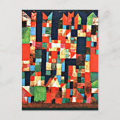 Klee – シティ写真（赤と緑） ポストカード (正面)