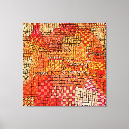 Klee – タウンキャッスルKr. キャンバスプリント (正面)