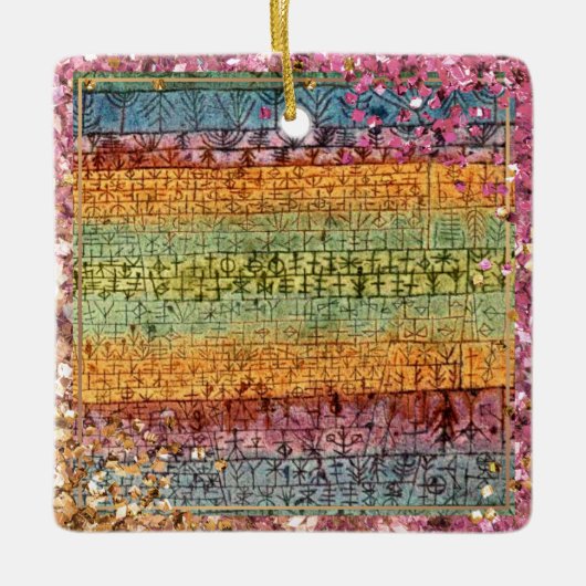 Klee – ツリー子供部屋スパークル セラミックオーナメント (正面)