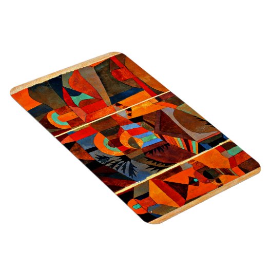 Klee – テンプルガーデン、カラフル抽象芸術アートワーク マグネット (右側)