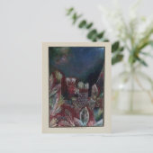 Klee – トロピカルトワイライト絵を描、抽象芸術 ポストカード (スタンド正面)