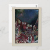 Klee – トロピカルトワイライト絵を描、抽象芸術 ポストカード (正面/裏面)