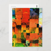 Klee – ド赤と白ームス、 ポストカード (正面/裏面)