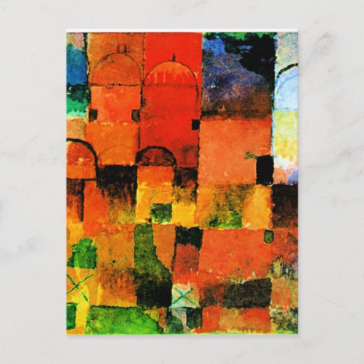 Klee – ド赤と白ームス、 ポストカード (正面)