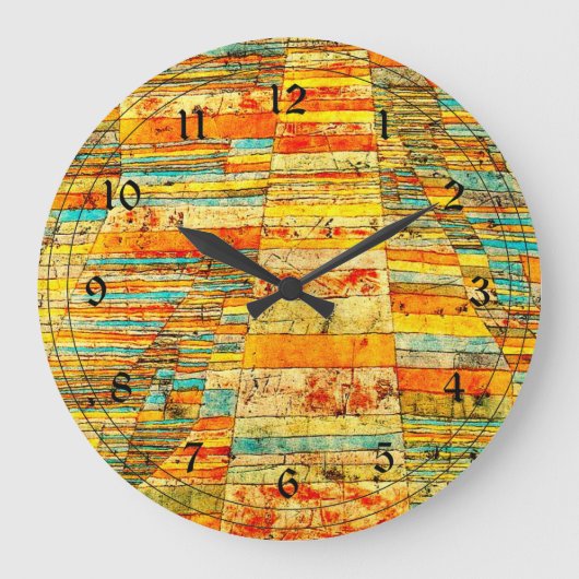 Klee – ハイウェイとバイウェイ ラージ壁時計 (正面)