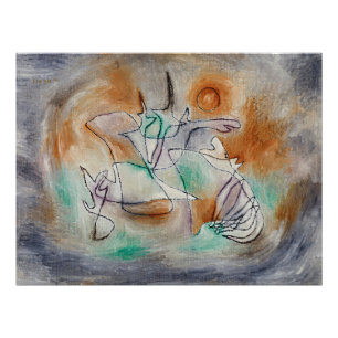 Klee – ハウリング・ドッグ、抽象芸術・アート、 フォトプリント