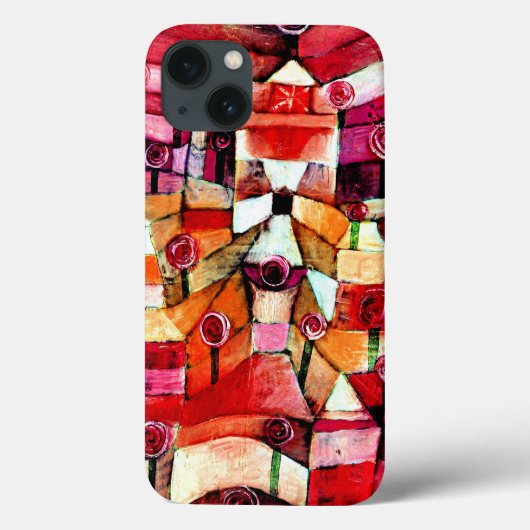 Klee -バラガーデン、抽象芸術アート、 Case-Mate iPhoneケース (裏面)