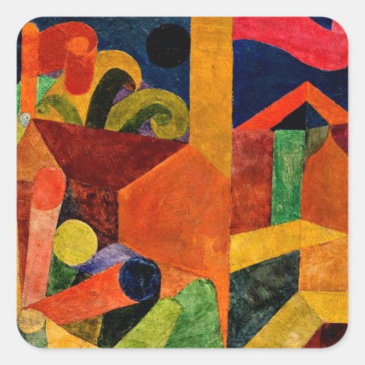 Klee – フラグ付き横向き スクエアシール (正面)