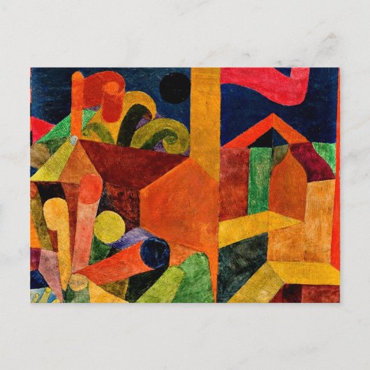 Klee – フラグ付き横向き ポストカード (正面)