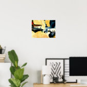 Klee – フラワースタンド、散水缶とバケツ ポスター (ホームオフィス)