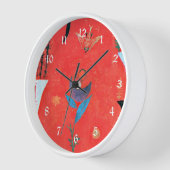 Klee – フラワー神話、 壁時計 (傾斜)