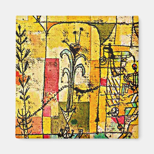 klee – ホフマンの物語、有名絵画な マグネット (正面)