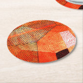 Klee – モデル106、色のポリフォニー ラウンドペーパーコースター (アングル)