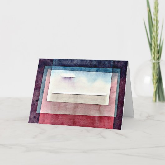 Klee – 休息、抽象芸術絵画ズ、 カード (正面)