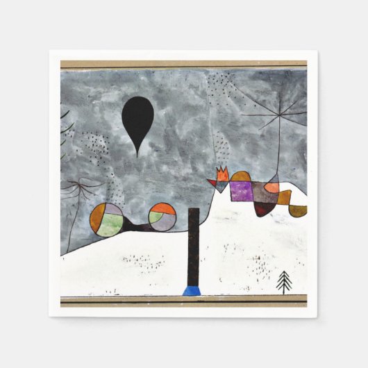 Klee – 冬 スタンダードカクテルナプキン (正面)