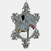 Klee – 冬 スノーフレークピューターオーナメント (左)