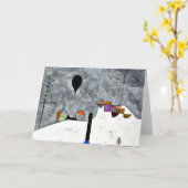 Klee -冬、パウル・クレーの絵画 カード (黄色い花)