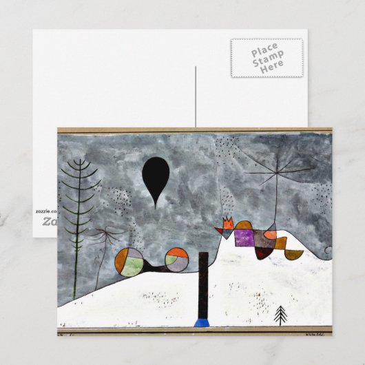 Klee – 冬 ポストカード (正面/裏面)