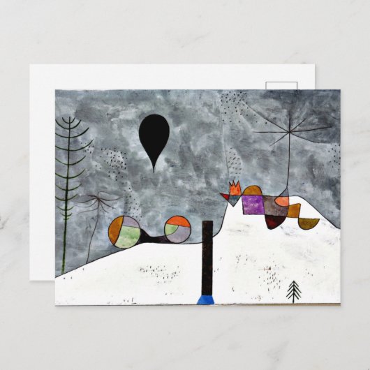 Klee – 冬、 ポストカード (正面/裏面)