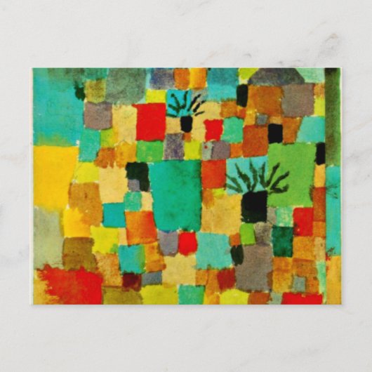 Klee – 南チュニジアの庭園 ポストカード (正面)