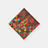 Klee – 城とサンセラミック スタンダードカクテルナプキン (角)