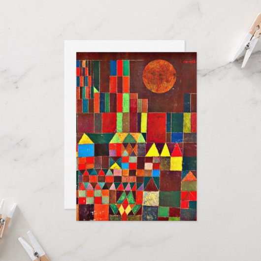 Klee – 城と太陽 カード (正面/裏面インサイチュ)