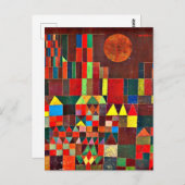 Klee – 城と太陽 ポストカード (正面/裏面)