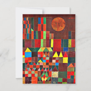 Klee – 城と太陽 ポストカード