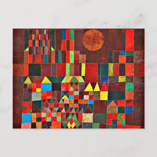 Klee – 城と太陽 ポストカード (正面)