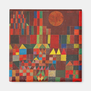 Klee – 城と太陽、抽象芸術 マグネット