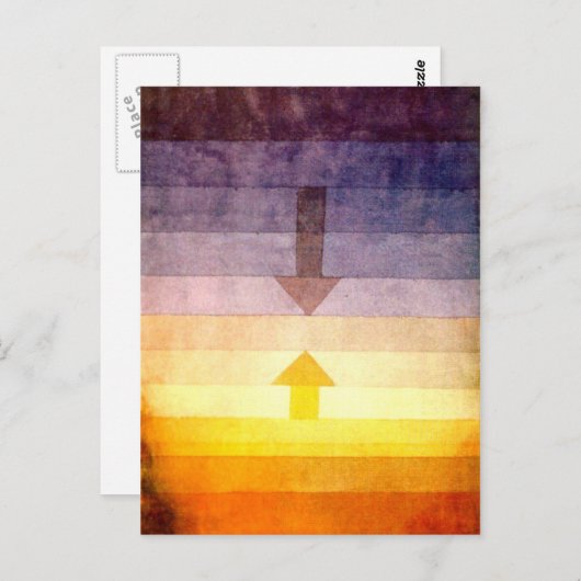 Klee -夕べ内の分離 ポストカード (正面/裏面)