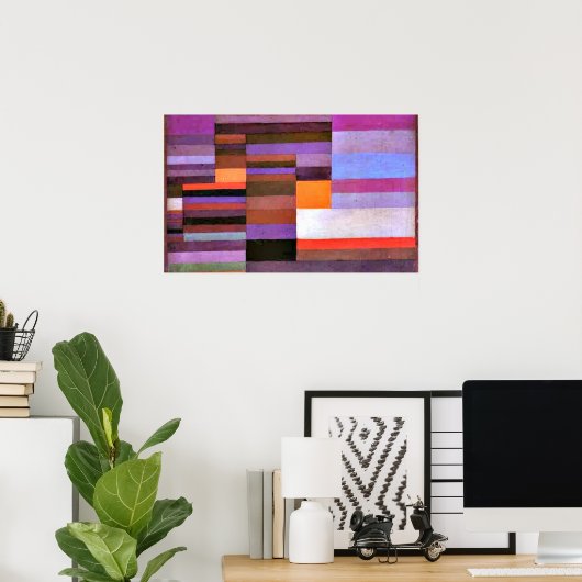 Klee -夕べ ポスター (ホームオフィス)