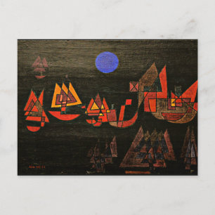 Klee – 夜の船 ポストカード