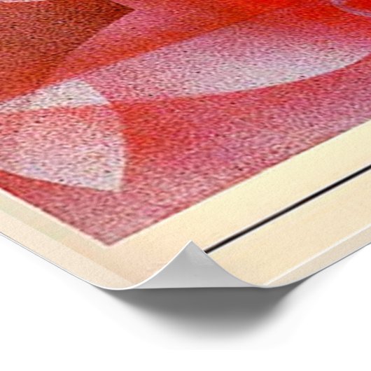 Klee – 小さな旗を持つマスク、 ポスター (角)