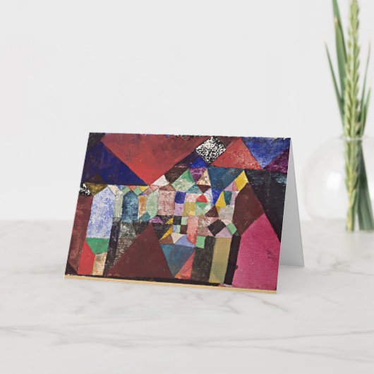 Klee – 市宝石、1917年水彩 カード (正面)