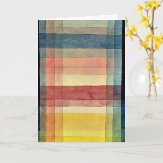 Klee -平原の大きな建築 カード (黄色い花)