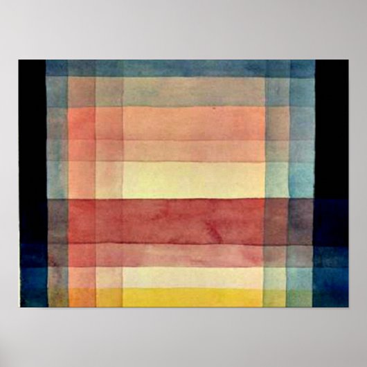 Klee – 平野の建築 ポスター (正面)