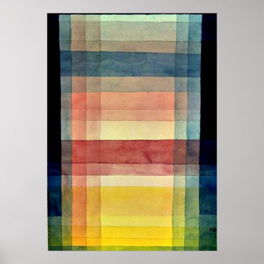 Klee – 平野の建築 ポスター (正面)