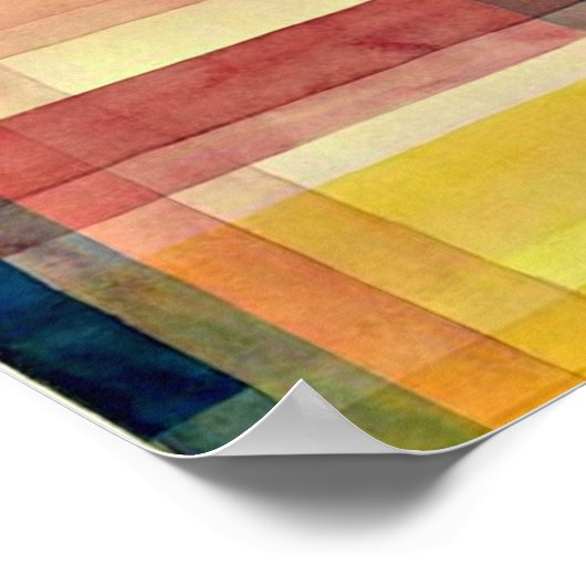 Klee – 平野の建築 ポスター (角)