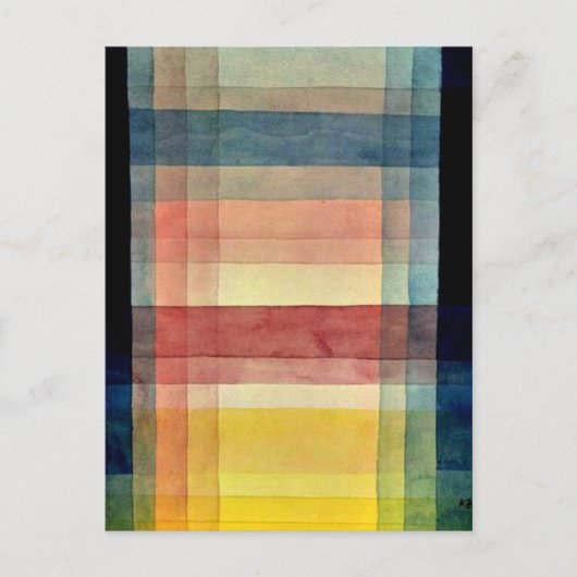 Klee – 平野の建築 ポストカード (正面)