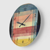 Klee – 平野の建築 ラージ壁時計 (傾斜)