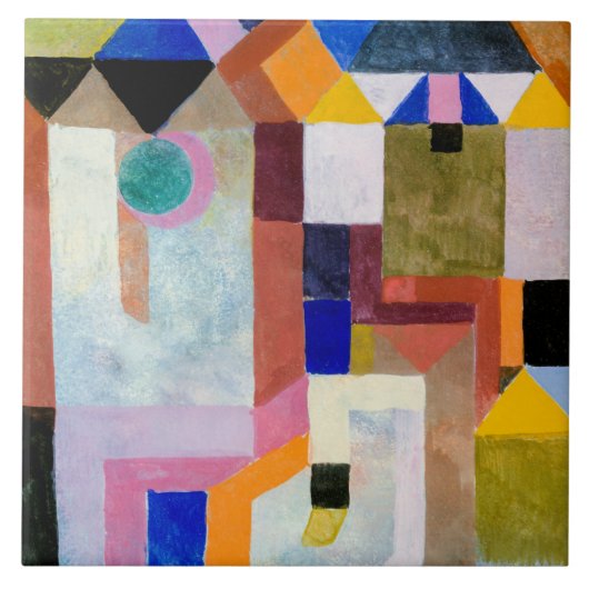 Klee – 建築、カラフル有名な作品、 タイル (正面)