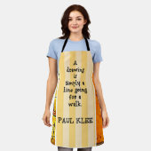 Klee – 引用と絵画 エプロン (着用した状態)
