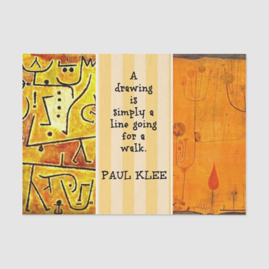 Klee – 引用と絵画 薄葉紙 (正面)