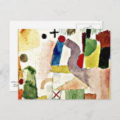 Klee – 感傷的な水彩 ポストカード (正面/裏面)